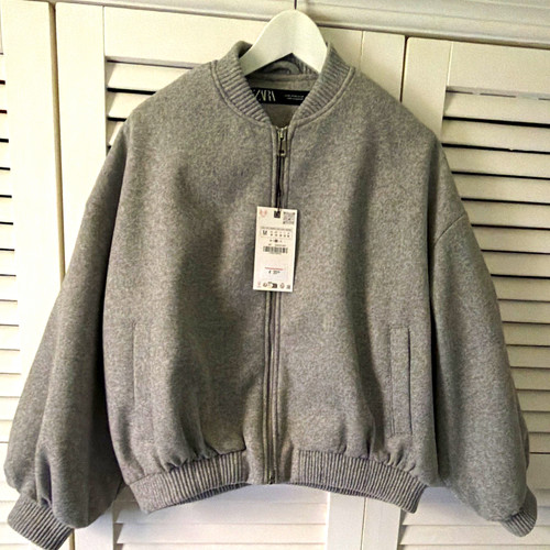 Zara damen bomberjacke - damen, grau