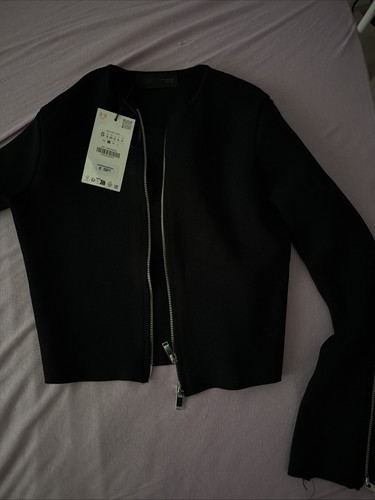 Zara damen jacke s - s, schwarz