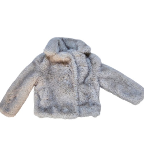 Zara damen kunstfelljacke grau - damen,