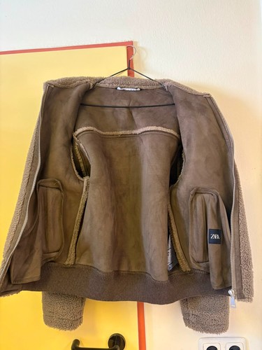 Zara teddyjacke braun - braun, taupe