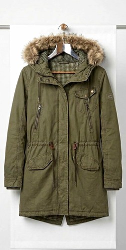 Camel damen parka mantel grün - parka,