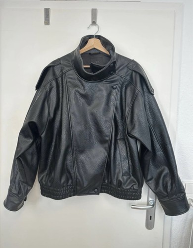 Zara oversize kunstlederjacke - zara,