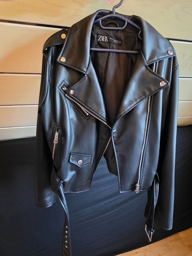 Zara kunstlederjacke xxl - kunstlederjacke, gr.